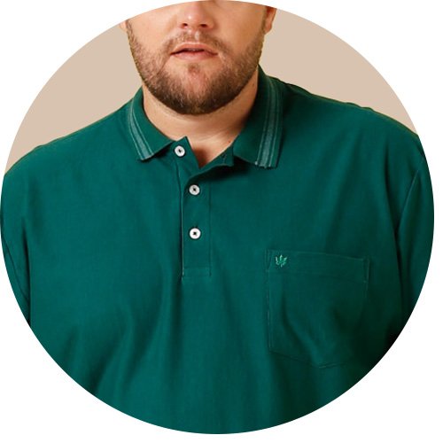 se0105072 vd0135 polo masculina piquet simples plus size seeder verde 6