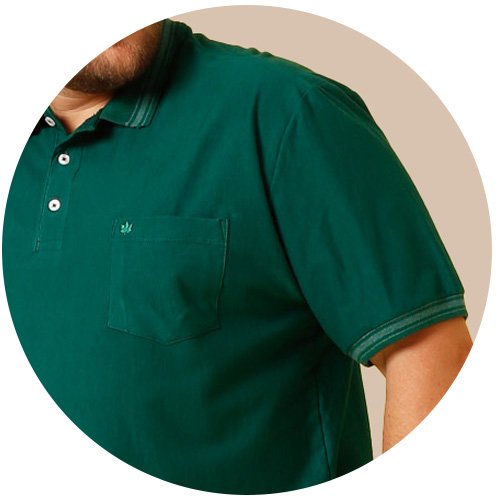 se0105072 vd0135 polo masculina piquet simples plus size seeder verde 7