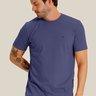 Camiseta Masculina Malha Mescla Básica Regular Fit Seeder Marinho