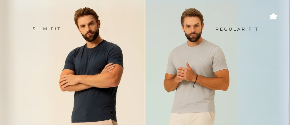 Slim fit ou regular? Descubra qual modelagem traduz seu estilo e valoriza sua essência