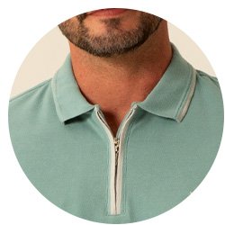 se0101866 vd0190 camisa polo masculina piquet nobre com ziper seeder verde 2