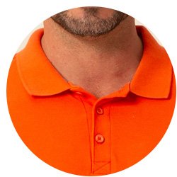 se0101817 lr0050 polo masculina piquet com elastano seeder laranja 2