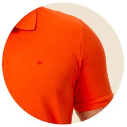 se0101817 lr0050 polo masculina piquet com elastano seeder laranja 3