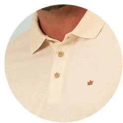 se0101878 polo masculina malha linho maquinetada seeder bege 2